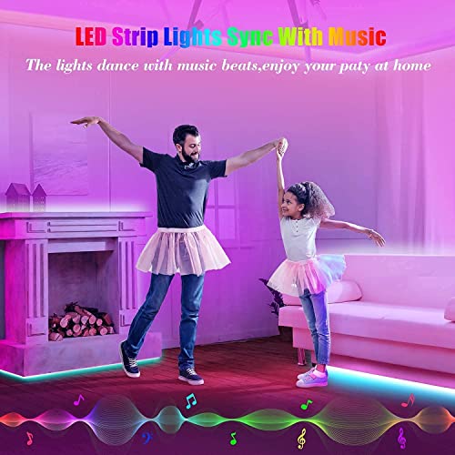 Tenmiro 65.6ft Smart LED Strip Lights for Home