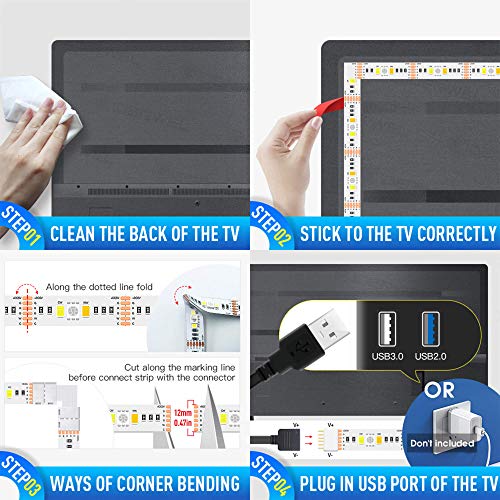 GIDEALED WiFi RGBWW Smart USB Strip Lights