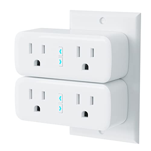 GHome Wi-Fi Smart Mini Plug Dual Socket (2 Pack)