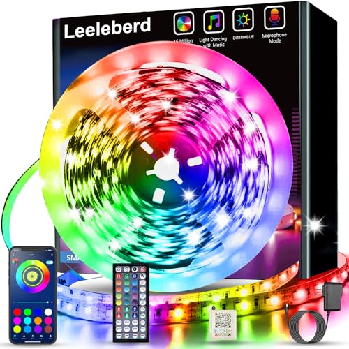 Smart RGB LED Strip Lights with Music Sync