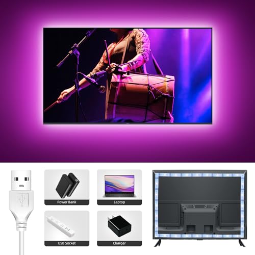 Battery Operated 20ft LED Strip Lights with Remote