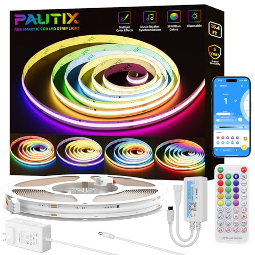 PAUTIX Addressable RGB Smart LED Strip Light 16.4ft