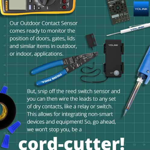 YoLink Smart Outdoor Contact Sensor & Hub Kit