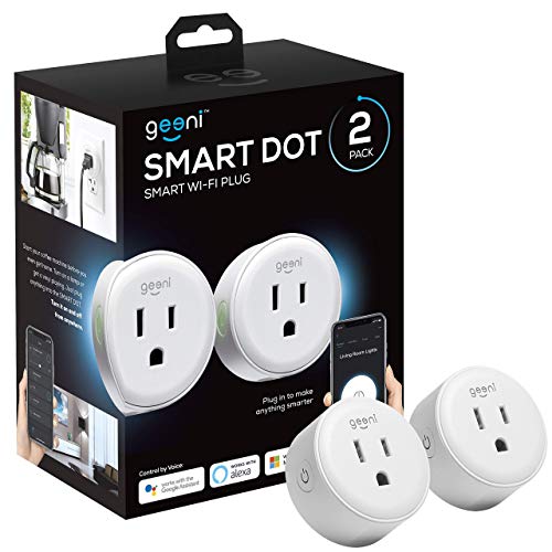 Geeni DOT Smart Wi-Fi Outlet Plug - 2 Pack