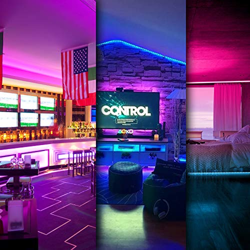 Smart LED Strip Lights with App Control, 50ft