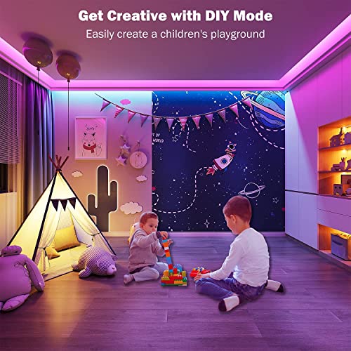 Smart RGB LED Strip Lights with Music Sync