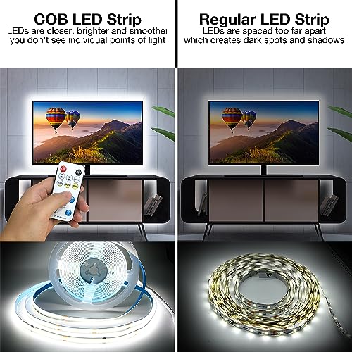DAYBETTER Smart COB LED Strip Lights, 16.4ft