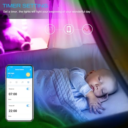 Smart RGB LED Light Strip Kit for Home