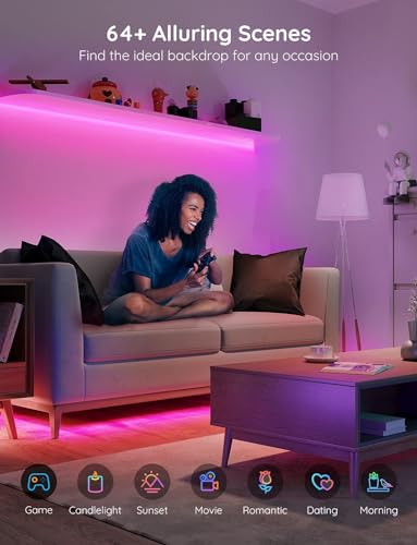 Govee 100ft Bluetooth RGB LED Strip Lights