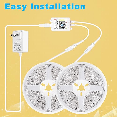 TENDIST 65.6FT Smart LED Strip Lights - Alexa Compatible