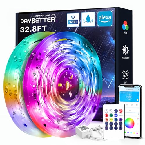 Smart Waterproof LED Strip Lights 32.8 ft