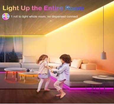DIYILIGHT 100ft Smart LED Strip Lights with App