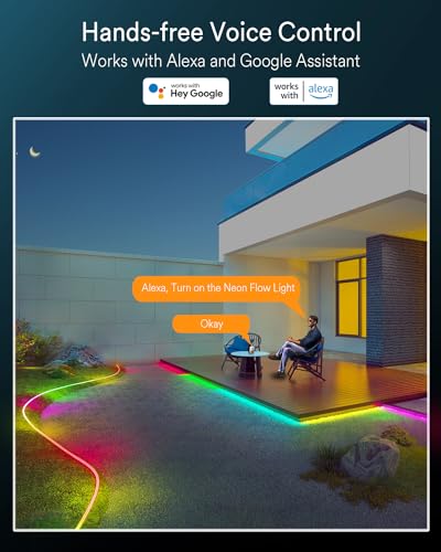 Ligency Smart Neon LED Strip Light, 16.4 FT