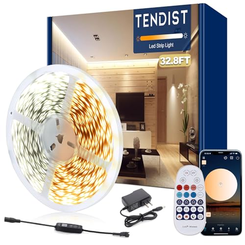 TENDIST 32.8ft Dimmable LED Strip Lights
