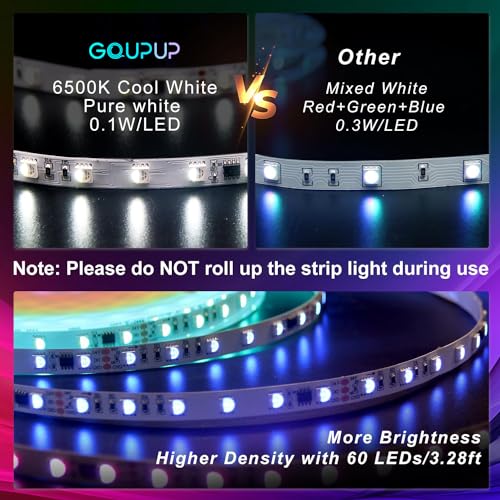 GUPUP 16.4 FT RGB LED Strip Lights