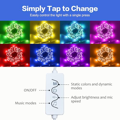 Smart WiFi RGB LED Strip Lights with App Control