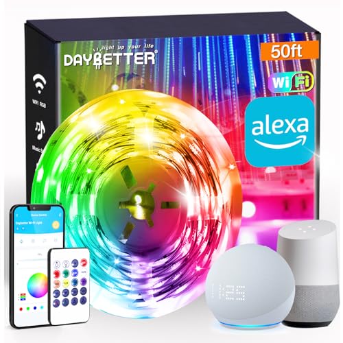 Smart WiFi LED Strip Lights - App & Voice Control