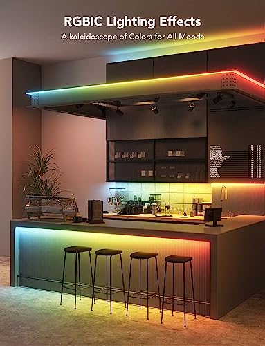 Smart RGBIC LED Strip Lights - 65.6ft