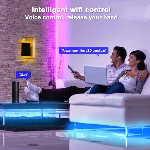 Smart RGB LED Strip Lights with App & Alexa