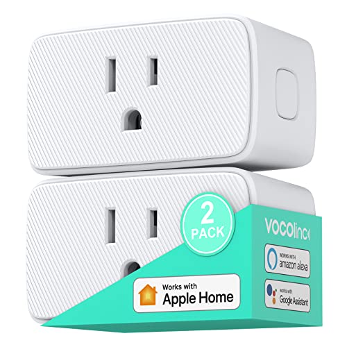 VOCOlinc Smart Plug for HomeKit & Alexa - 2 Pack