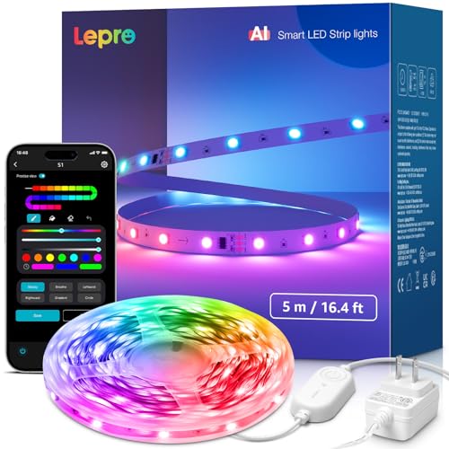 Lepro S1 AI 16.4ft Smart LED Strip Lights