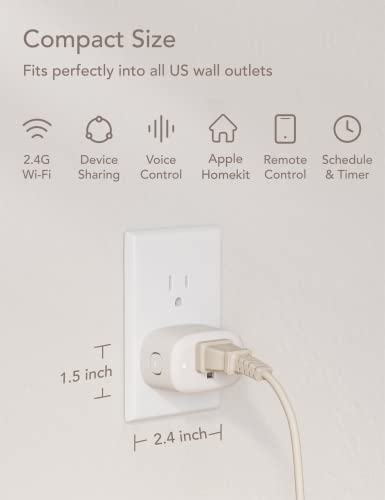 Nooie Smart Plug 2-Pack: Alexa Compatible WiFi Outlet