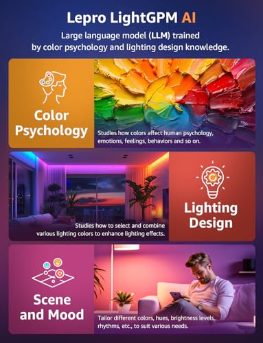 Lepro S1 AI 16.4ft Smart LED Strip Lights