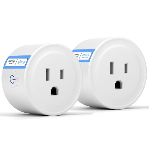 Alexa-Compatible Smart Plug with Voice Control (2 Pack)