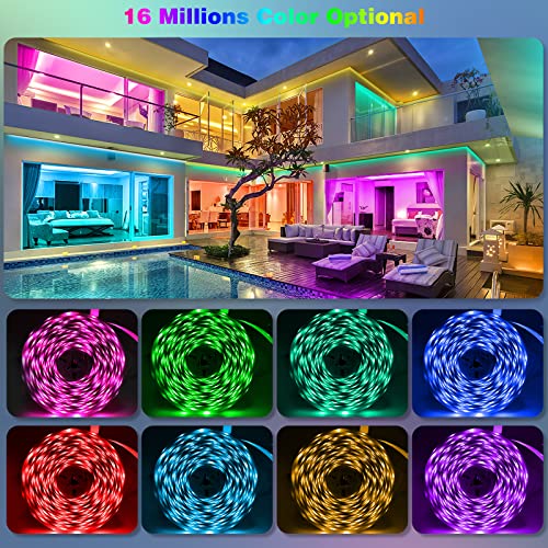 Smart RGB LED Strip Lights with App Control