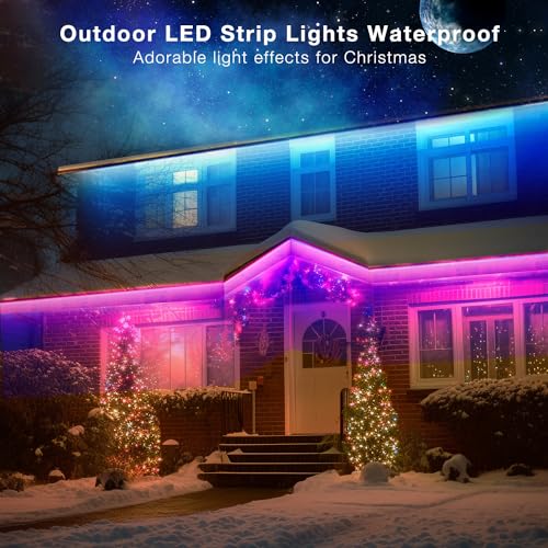 Smart Waterproof LED Strip Lights 32.8 ft