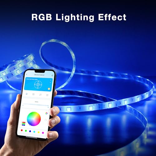 Smart Waterproof LED Strip Lights 32.8 ft