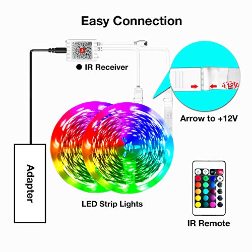 Hyrion 50 ft Smart LED Light Strips