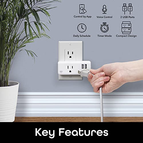 Smart Wi-Fi Plug with USB Ports and App Control