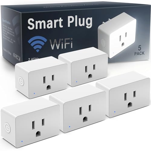 MMU Smart Plug 5 Pack - Alexa & Google Compatible