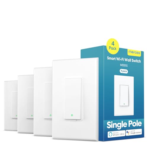 Meross Smart Switch 4 Pack - Alexa Compatible