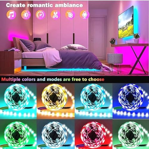 Tenmiro 50ft Smart RGB LED Strip Lights