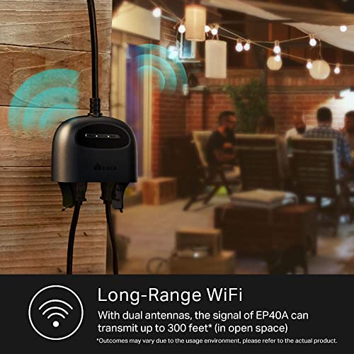 Kasa Outdoor Smart Plug for Apple HomeKit, 2 Sockets