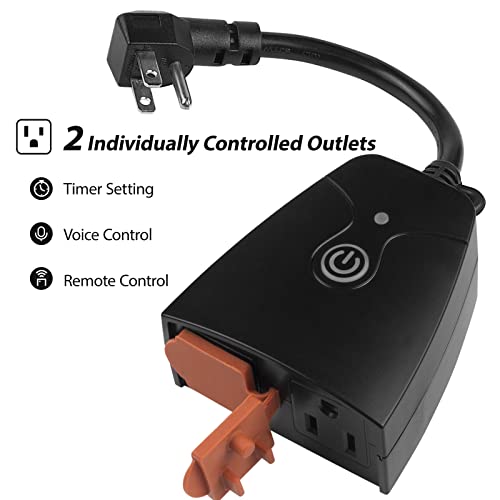 Outdoor Smart WiFi Plug with App Control