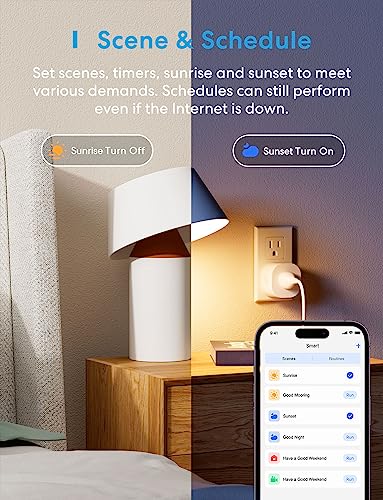 Meross Mini Smart Plug 4-Pack with Voice Control