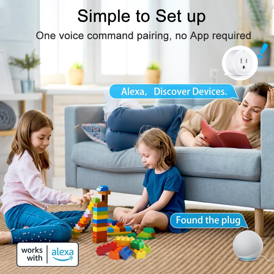 Smart Plug 4 Pack, Works with Alexa & Bluetooth