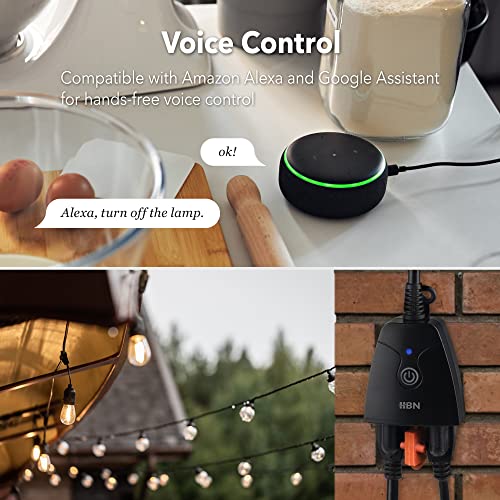 Outdoor Smart WiFi Plug with App Control