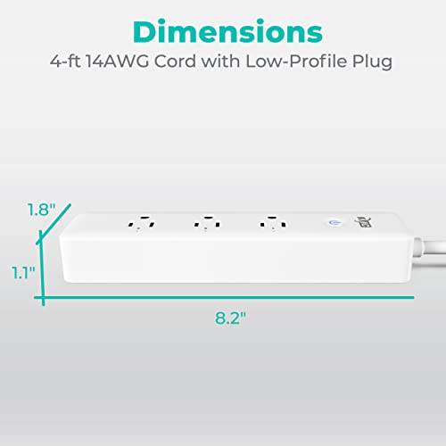 KMC Smart Plug Power Strip with Alexa/Google Home