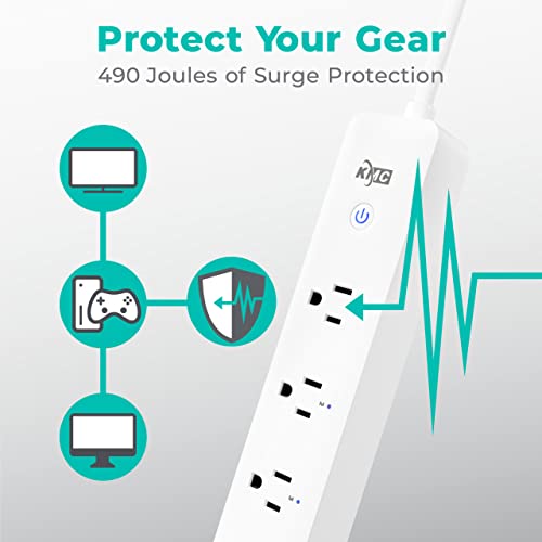 KMC Smart Plug Power Strip with Alexa/Google Home