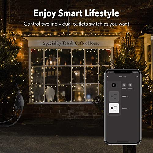 Outdoor Smart WiFi Plug with App Control