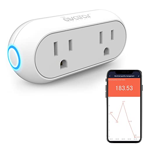 Smart Dual Socket Plugs for Energy Monitoring Alexa-Compatible