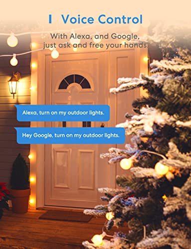 Smart Outdoor Wi-Fi Plug with Voice Control