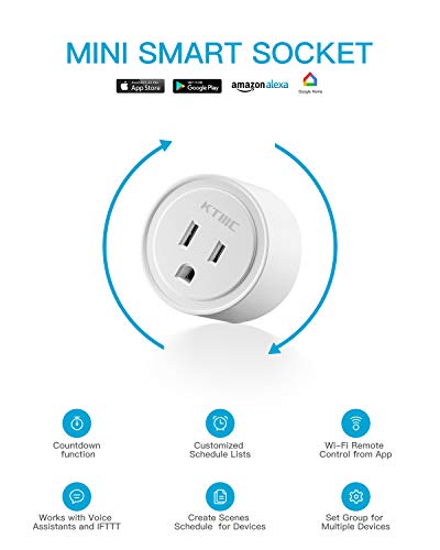 KTMC Mini WiFi Smart Plugs - 4 Pack