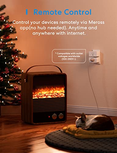 Meross Smart Plug 4-Pack with Alexa & Google Assistant