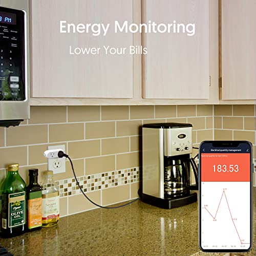 Smart Dual Socket Plugs for Energy Monitoring Alexa-Compatible
