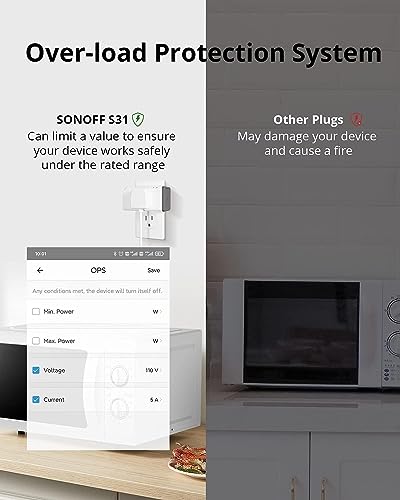 SONOFF S31 WiFi Smart Plug with Energy Monitoring